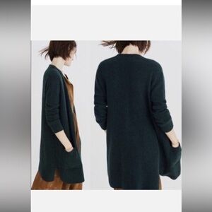 Madewell Deep Green Cardigan Sweater